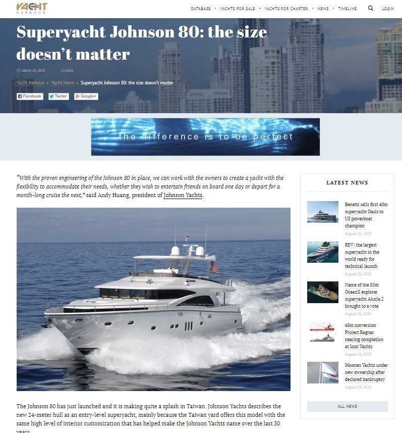 Super Yacht Johnson Size does not matter