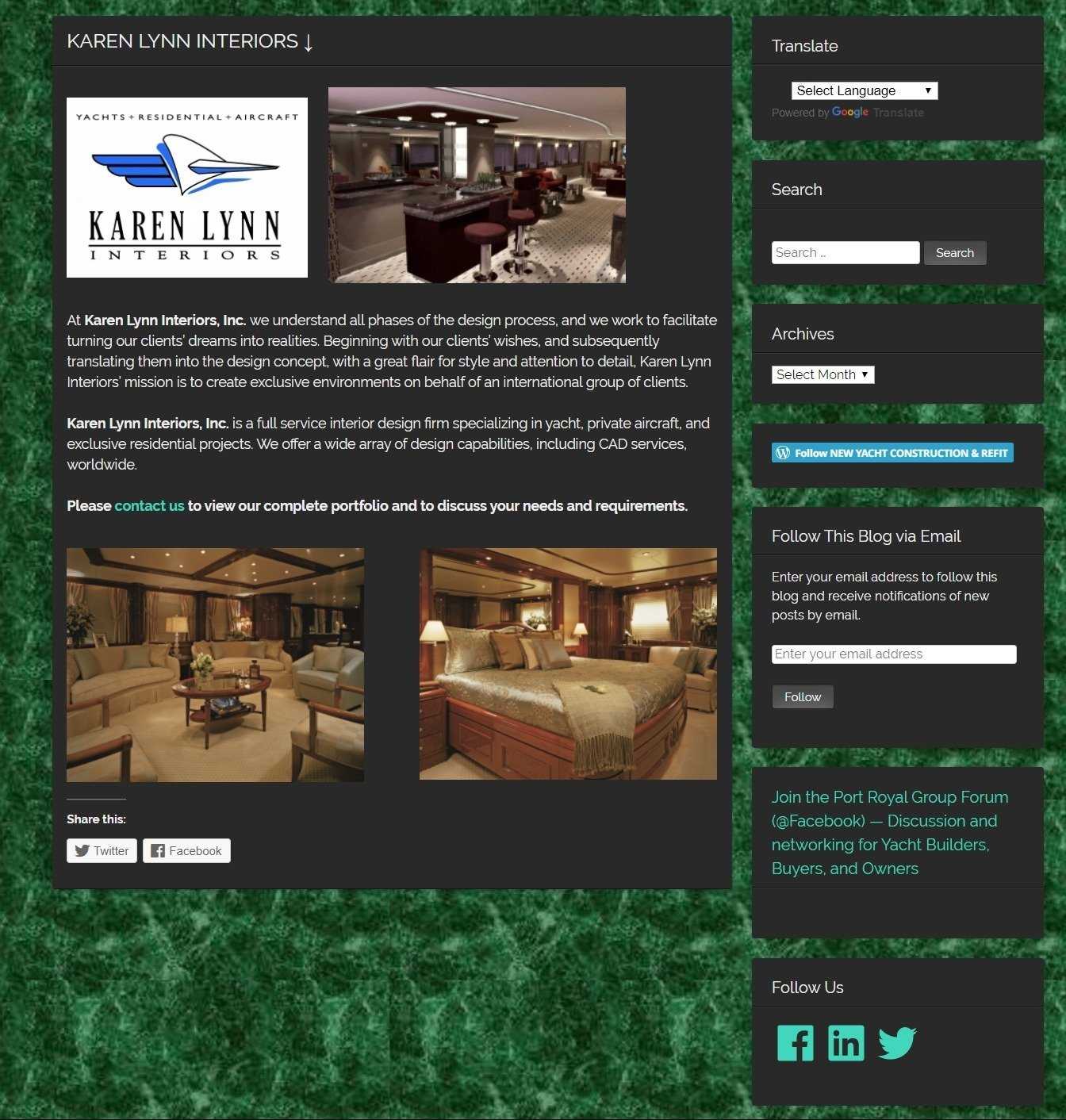 yachtconstruction refit - Karen Lynn Interiors - Interior Design for Yacht, Aircrafts and Residential Projects