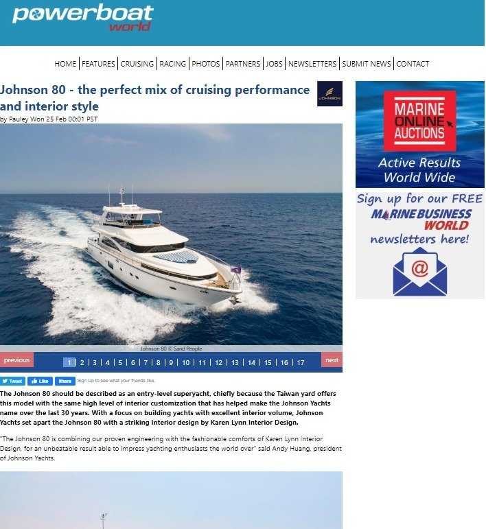 Powerboat Johnson80 - Karen Lynn Interiors - Interior Design for Yacht, Aircrafts and Residential Projects